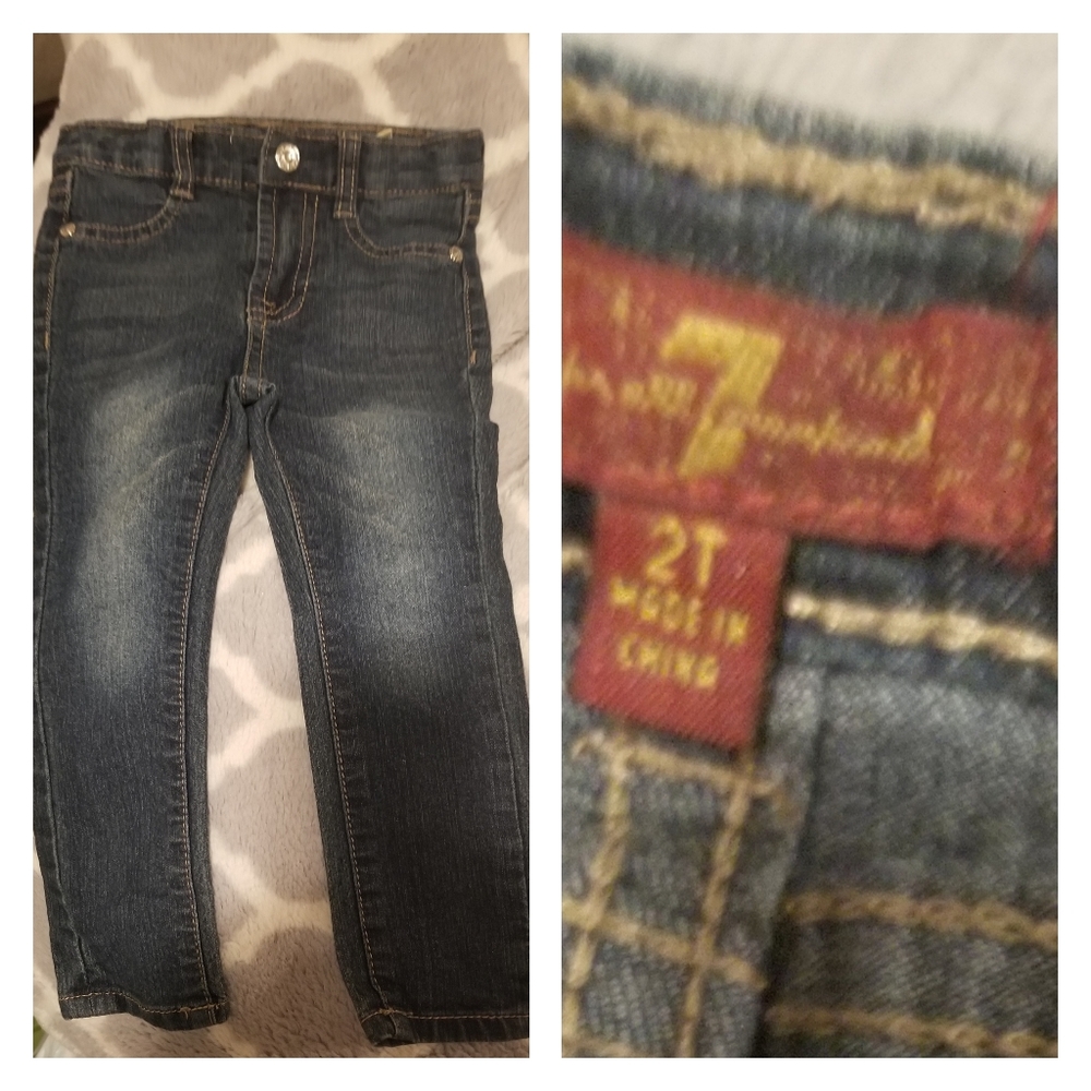 Like new girls awesome 7 for all mankind jeans